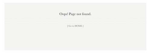Screenshot of a webpage, reading, "Page not found"